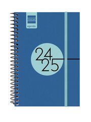 Agenda escolar Finocam espiral E8 setm/vista cas 24-25 blau