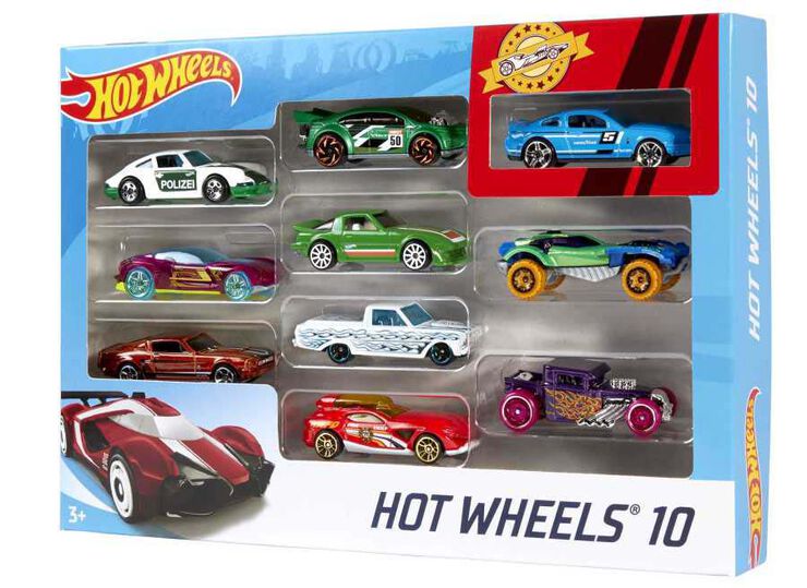 Hot Wheels 10 Vehículos Surtido