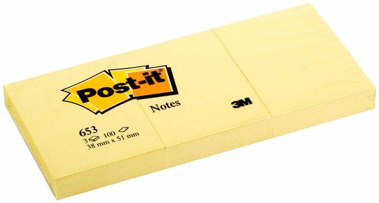 Bloc Post-It 38x51mm 3u