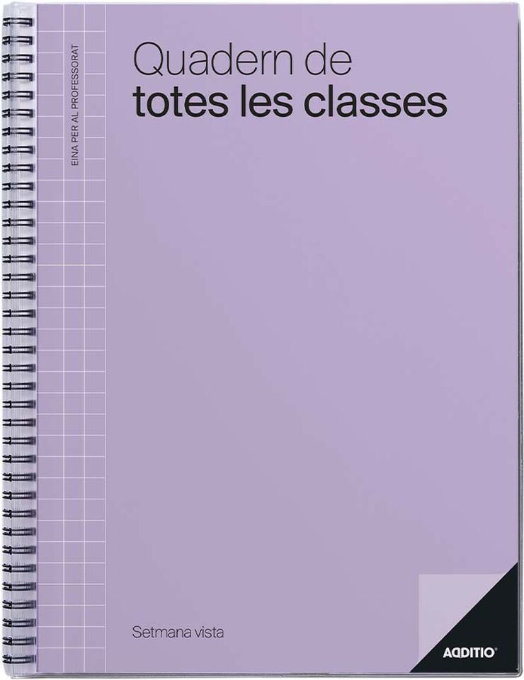 Libreta doble espiral Totes les Classes Additio 225x310mm verde