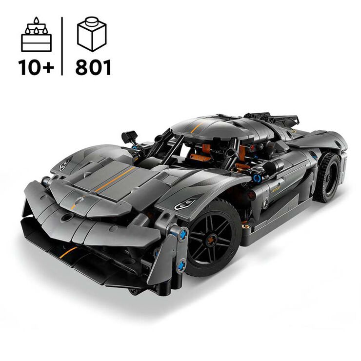 LEGO® Technic Hipercotxe Koenigsegg Jesko Absolut Gris 42173