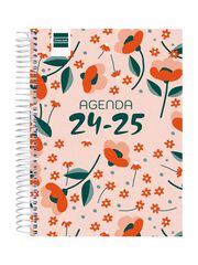 Agenda escolar Finocam Cool 1/4 dia/pàg cat 24-25 Floral