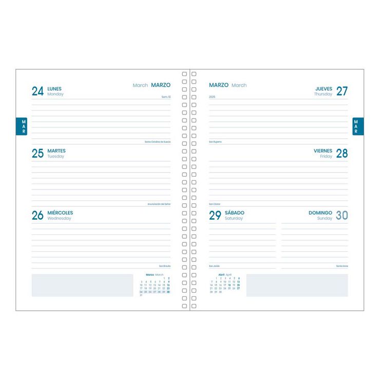 Agenda escolar Dohe A5 sem/vista cast 24-25 pp verde