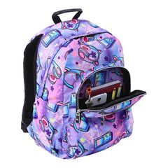 Mochila Totto Acuareles Gaming lila