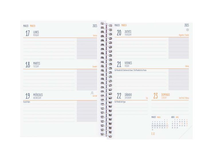 Agenda escolar Finocam Secundària 1/8 setm/vista cas 24-25 Exotic