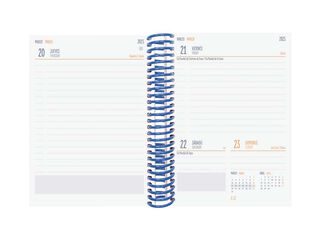 Agenda escolar Finocam Diva 1/8 dia/pàg cas 24-25 negre