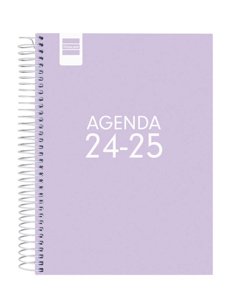 Agenda escolar Finocam Cool 1/4 dia/pàg cas 24-25 Lila