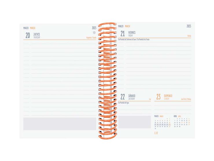 Agenda escolar Finocam Diva 1/8 dia/pàg cas 24-25 Fruits