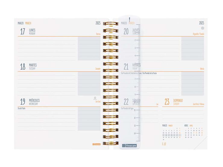 Agenda escolar Finocam Mini 1/8 setm/vista cas 24-25 Pantera