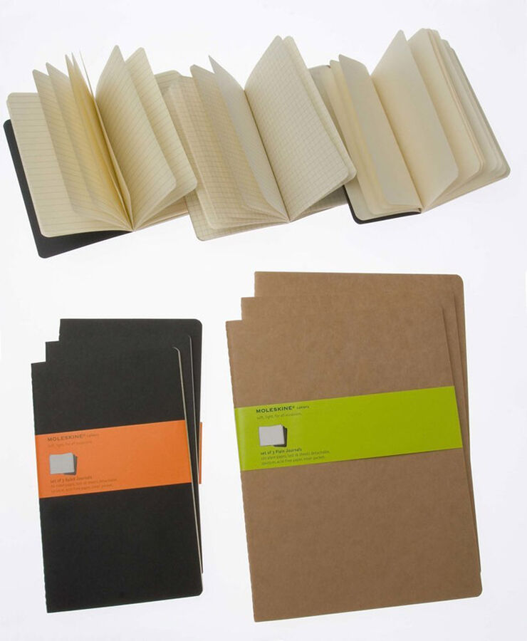 Pack 3 Llibretes Moleskine L kraft ratlla