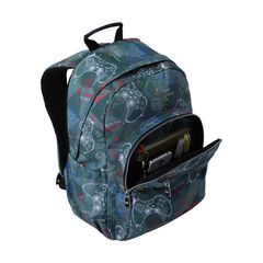 Mochila Totto Acuareles Gaming gris