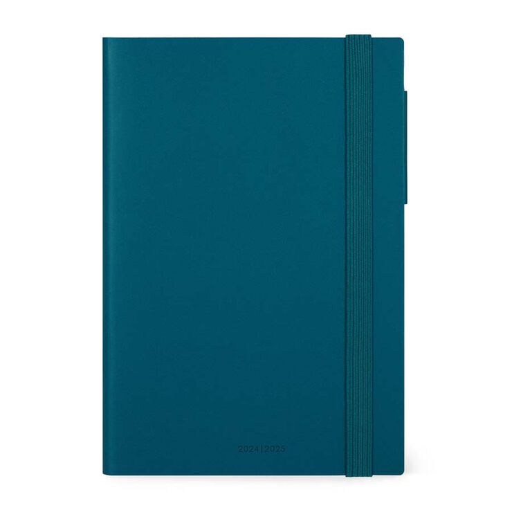 Agenda Legami 18 meses medium sem/vista mult 24-25 Teal Blue