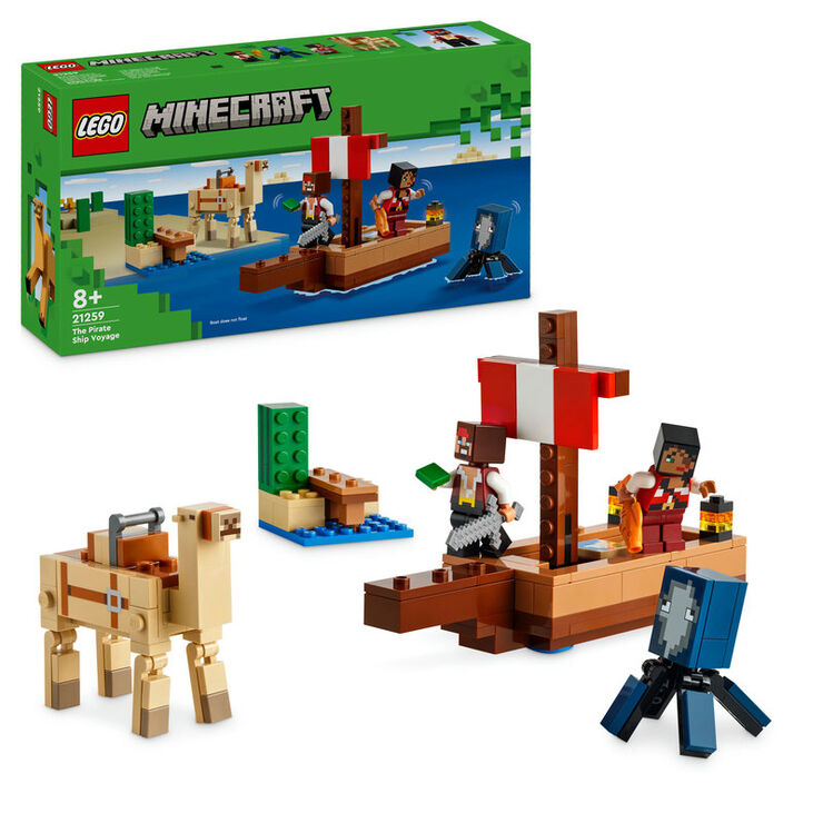 LEGO® Minecraft El Viaje en el Barco Pirata 21259