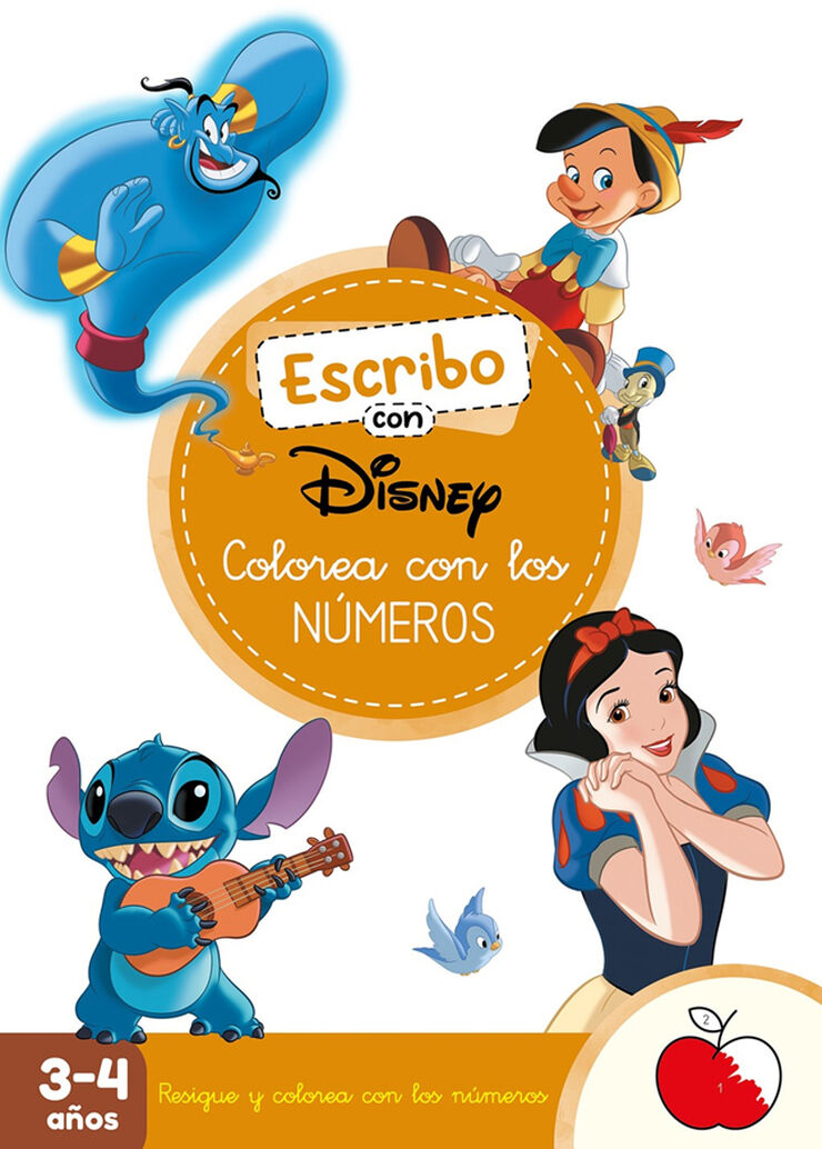 Aprendo con Disney. Colorea con los números (Disney. Primeros aprendizajes)