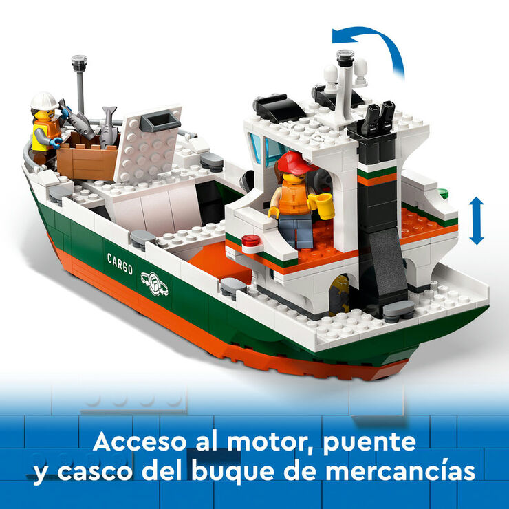 LEGO® City Puerto Marítimo con Buque de Mercancías 60422