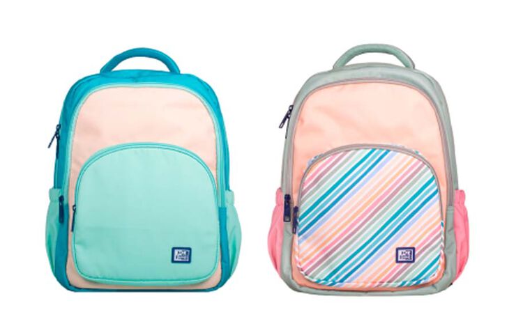 Mochila + Estuche Oxford Color Block