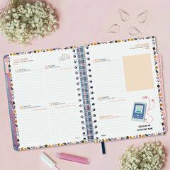 Agenda Finocam 16M Vitae 1/4 setm/vista cat 24-25 blau