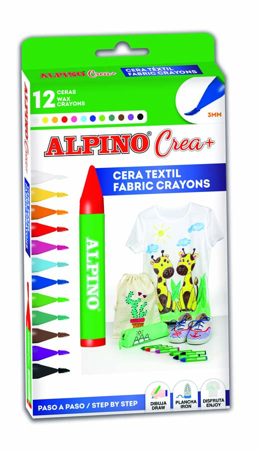 Témpera textil Playcolor en barra 12 unidades - Abacus Online