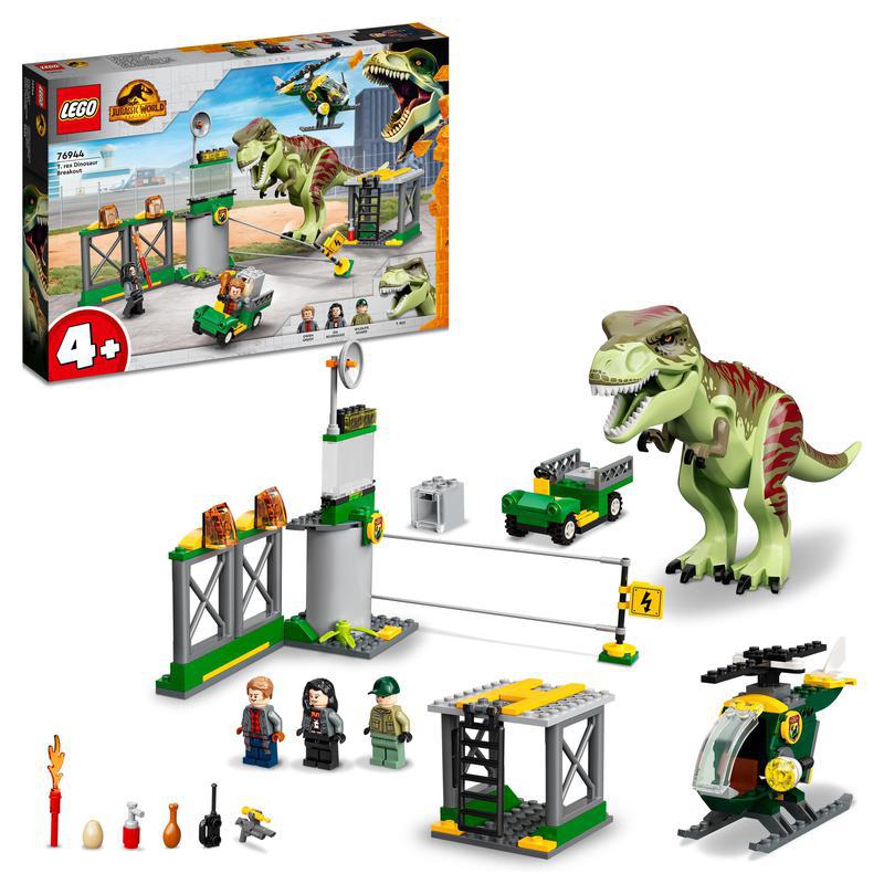 LEGO® Jurassic World Fuga de los dinosaurios T. rex y atrocirraptor. Set de  construcción grande con camión 76948 - Abacus Online