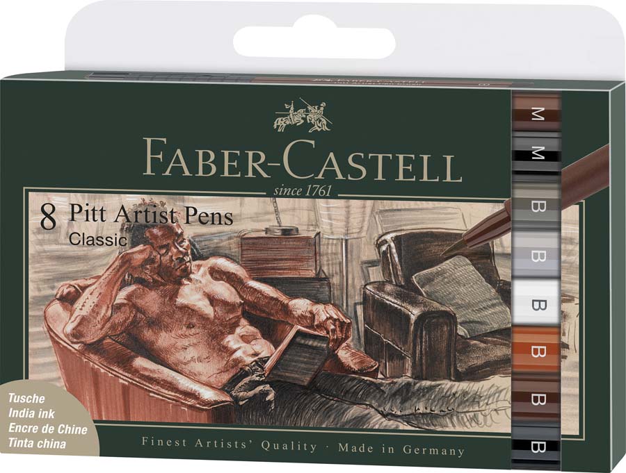 Rotuladores Faber-Castell PITT Artist Pen Metálicos