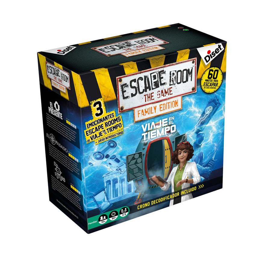 Escape Room The Game, edición familiar - con 3 emocionantes juegos de viaje  en el tiempo | Resuelve el misterio juego de mesa para la familia, niños y