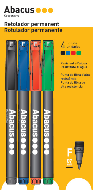 Rotulador Sharpie Ultrafina 4 colores - Abacus Online