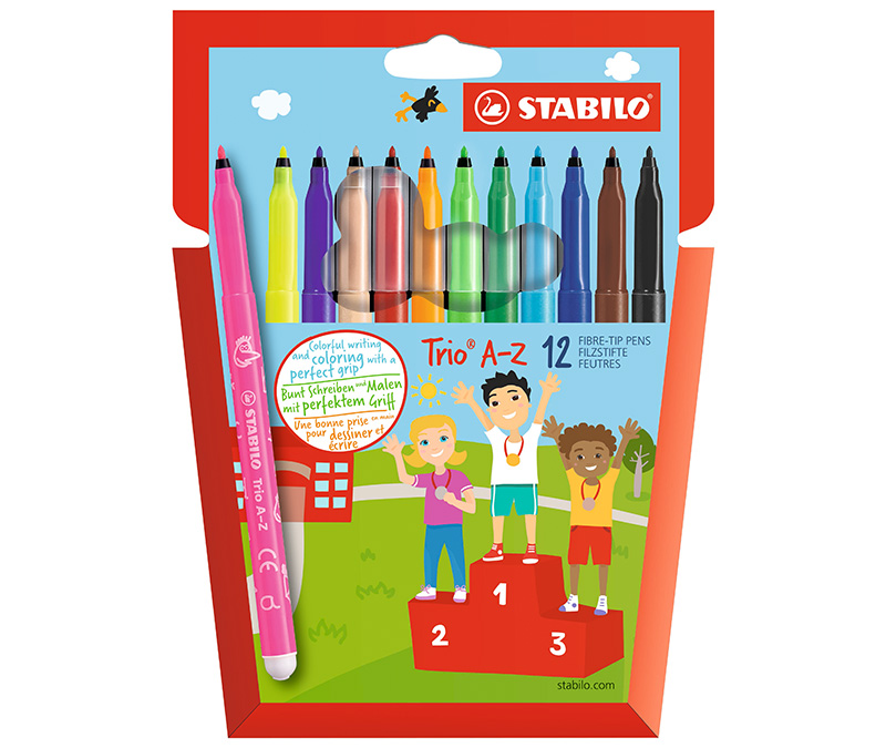 Rotuladores Stabilo Trio A-Z 12 colores - Abacus Online