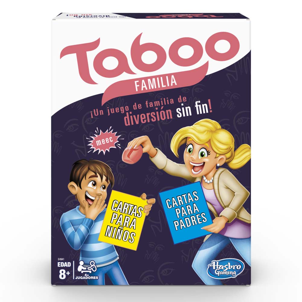 Juego Tabú clásico - Juego de adivinar Palabras para Adolescentes y Adultos  - para 4 o más Jugadores - A Partir de 13 años